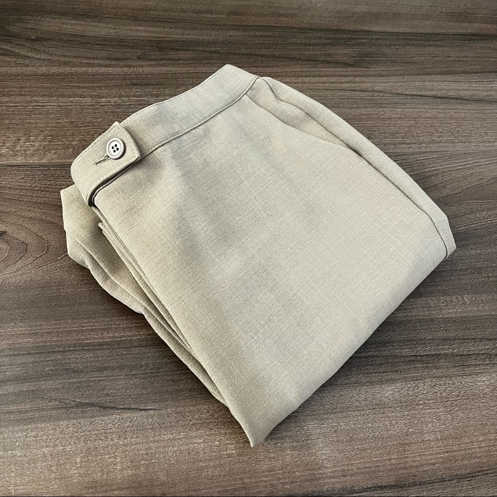 Vintage Tan High Waisted Trousers Pants - Picture 4 of 10